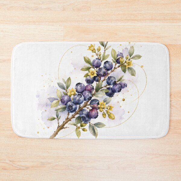 Item preview, Calafate in Watercolor | Argentine Botany | Patagonian Botanical Illustration designed and sold by Esencia Argentina.