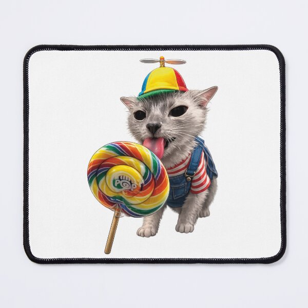 Item preview, silly cat lollipop meme designed and sold by MoodleDoon.
