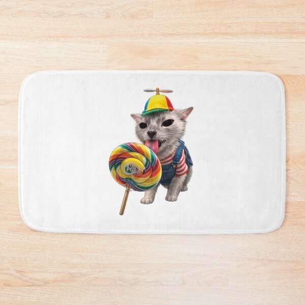 Item preview, silly cat lollipop meme designed and sold by MoodleDoon.