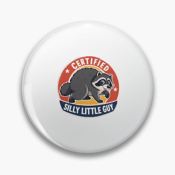 Item preview, Jimothy Certified Silly Little Guy - Funny Raccoon Badge Shirt designed and sold by Uglyandcute.