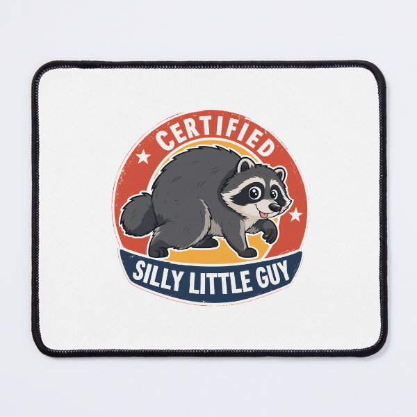 Item preview, Jimothy Certified Silly Little Guy - Funny Raccoon Badge Shirt designed and sold by Uglyandcute.