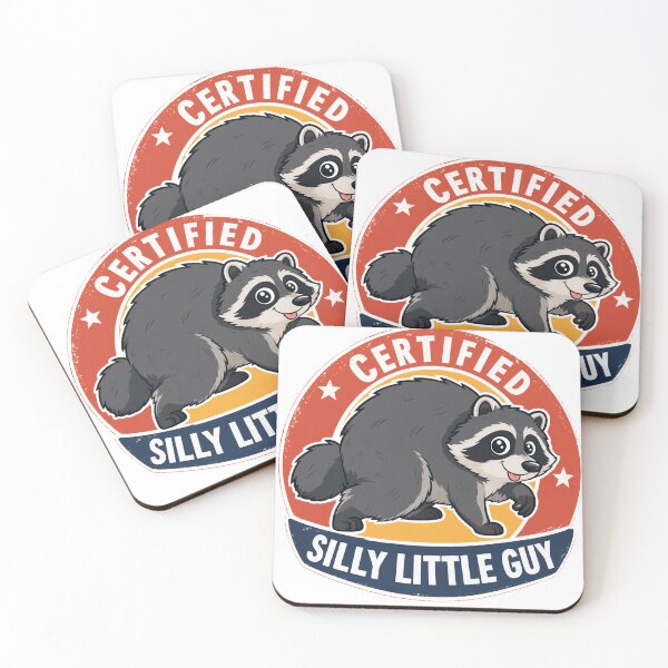 Item preview, Jimothy Certified Silly Little Guy - Funny Raccoon Badge Shirt designed and sold by Uglyandcute.