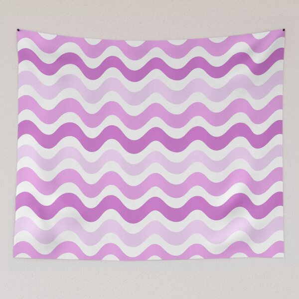 Item preview, 3D Abstract wave pattern- Light Purple shade designed and sold by Pattern Petals.