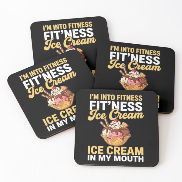 Item preview, I'm Into Fitness Fitness Ice Cream In My Mouth Funny Dessert T-Shirt designed and sold by PACS0011.