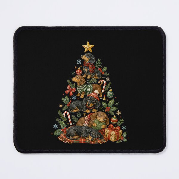 Item preview, Christmas Tree Dachshund Dog designed and sold by SOUFIANE1991.