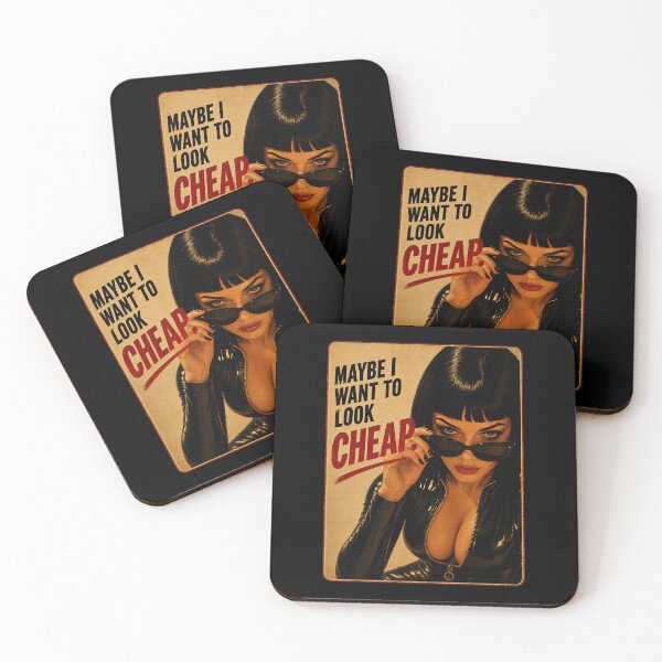 Item preview, Maybe I Want to Look Cheap – Retro Vintage Femme Fatale Attitude Design designed and sold by obstinator.