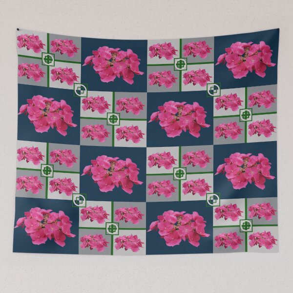 Item preview, Minimalist Vibrant Hydrangea Blossom Photo Collage designed and sold by JurateArt-DK.