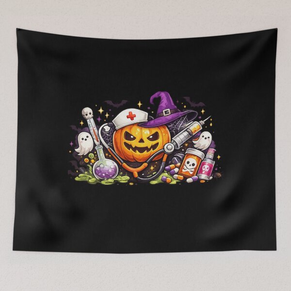 Item preview, Nurse Practitioner Halloween Gift Pumpkin Art designed and sold by Corvoria.