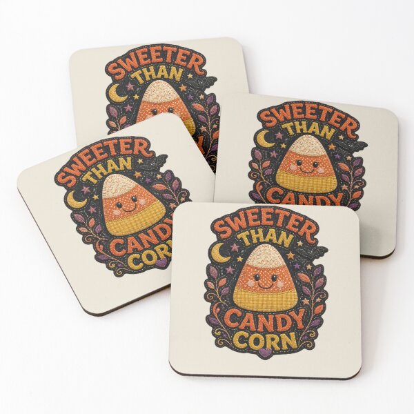 Item preview, Sweeter Than Candy Corn Patchwork Halloween Badge Patch Design designed and sold by Panom Suavichien.