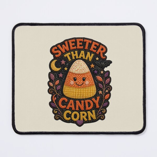 Item preview, Sweeter Than Candy Corn Patchwork Halloween Badge Patch Design designed and sold by Panom Suavichien.