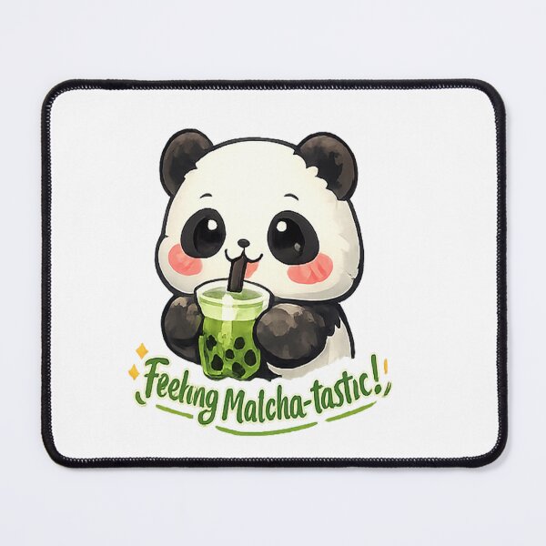 Item preview,  Powered by Matcha and Magic - Cute Kawaii Matcha Boba Tea Sticker designed and sold by Salwastore.
