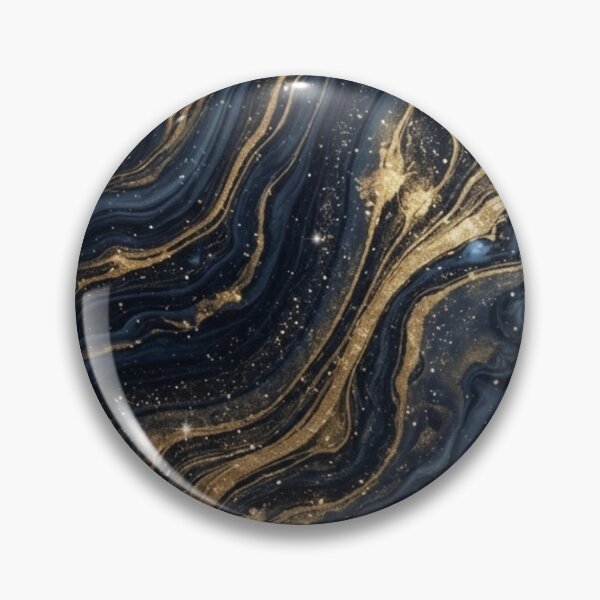 Item preview, Cosmic Blue Gold Fluid Marble designed and sold by ATAMLEHArt.