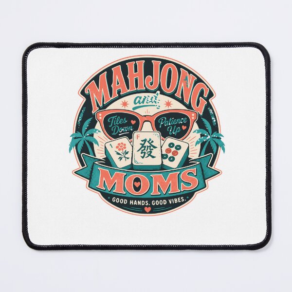 Item preview, Mahjong Social Club Retro Tile Game Design designed and sold by JansenGS.