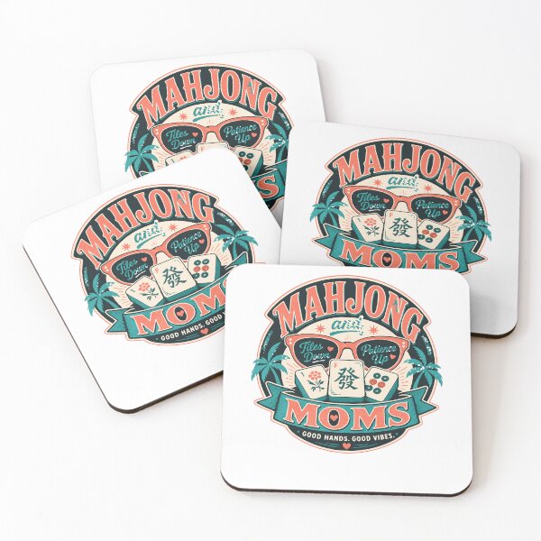 Item preview, Mahjong Social Club Retro Tile Game Design designed and sold by JansenGS.