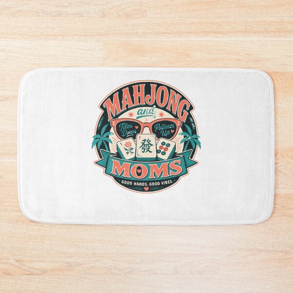 Item preview, Mahjong Social Club Retro Tile Game Design designed and sold by JansenGS.