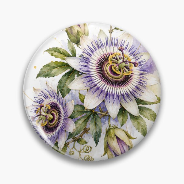 Item preview, Passionflower in Watercolor | Argentine Botany | Elegant Botanical Illustration designed and sold by Esencia Argentina.
