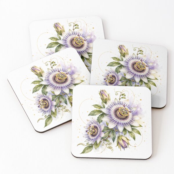 Item preview, Passionflower in Watercolor | Argentine Botany | Elegant Botanical Illustration designed and sold by Esencia Argentina.