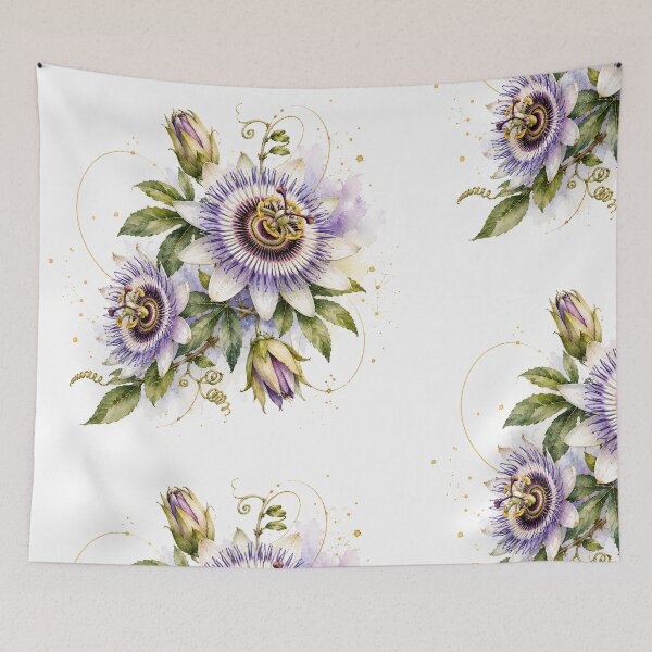 Item preview, Passionflower in Watercolor | Argentine Botany | Elegant Botanical Illustration designed and sold by Esencia Argentina.
