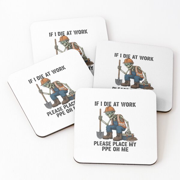 Item preview, Construction Skeleton PPE Work Humor Graphic designed and sold by Exquisite Design Studio „Paculówka”.