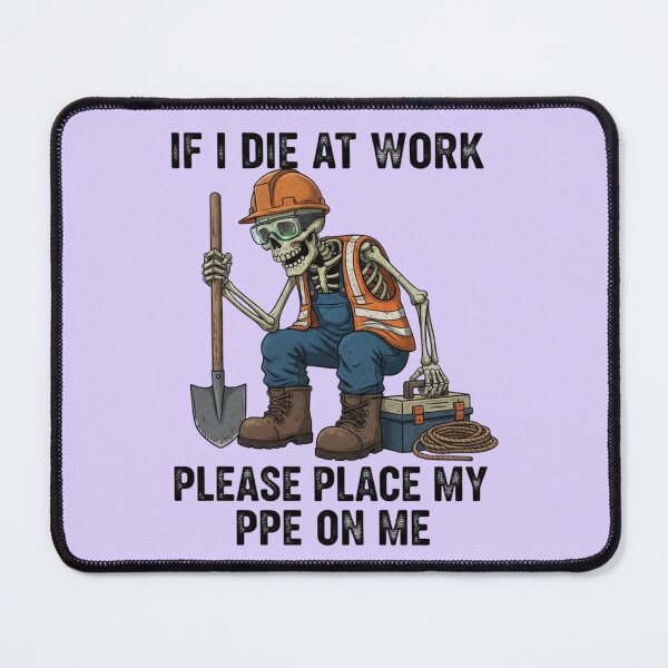Item preview, Construction Skeleton PPE Work Humor Graphic designed and sold by Exquisite Design Studio „Paculówka”.