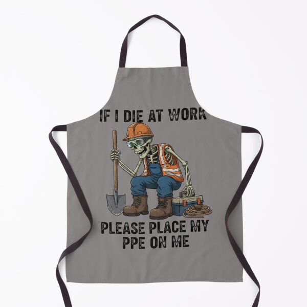 Item preview, Construction Skeleton PPE Work Humor Graphic designed and sold by Exquisite Design Studio „Paculówka”.