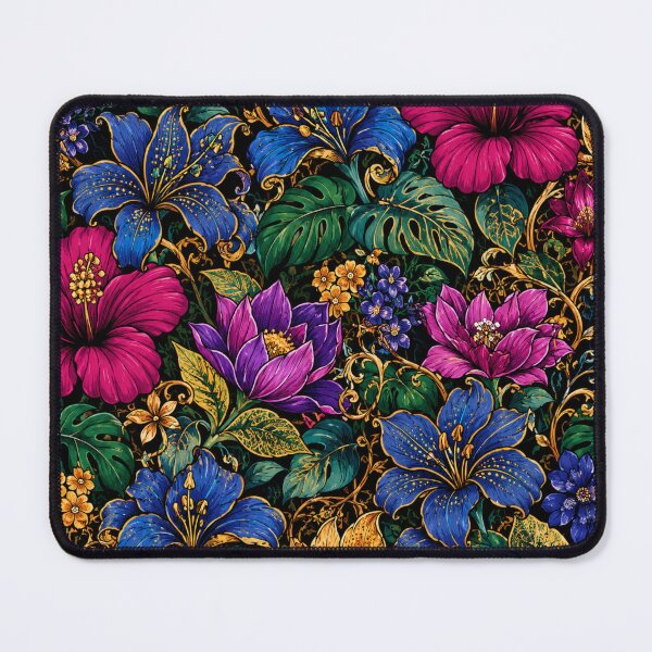 Item preview, Maximalist Tropical Floral Pattern designed and sold by Myra365Art.