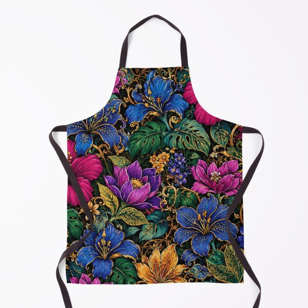 Item preview, Maximalist Tropical Floral Pattern designed and sold by Myra365Art.
