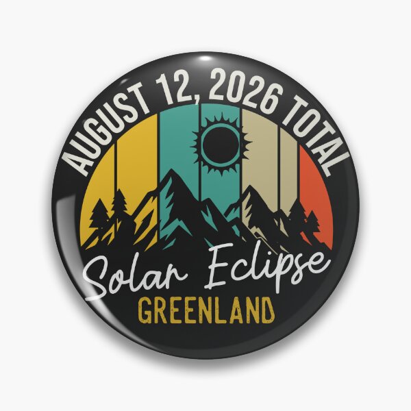 Item preview, August 12, 2026 Total Solar Eclipse Greenland designed and sold by legendaryskins.