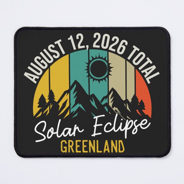 Item preview, August 12, 2026 Total Solar Eclipse Greenland designed and sold by legendaryskins.