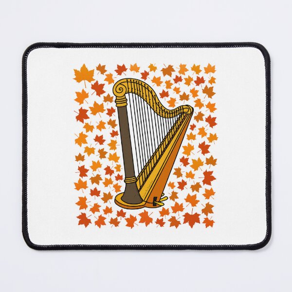 Item preview, Fall Harp With Leaves, Harpist String Musician Autumn designed and sold by doodlerob.