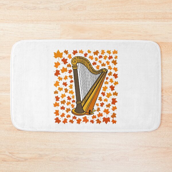 Item preview, Fall Harp With Leaves, Harpist String Musician Autumn designed and sold by doodlerob.