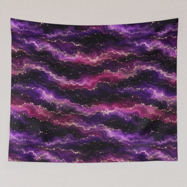 Item preview, Celestial Ocean Magenta Horizontal Design designed and sold by Inkworksbyshery.