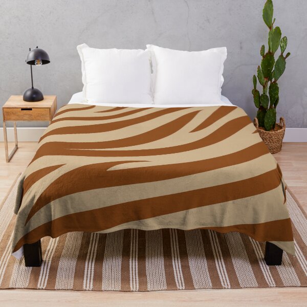 Item preview, Modern Graphic Zebra Print Pattern - Light Brown designed and sold by Frohyou.