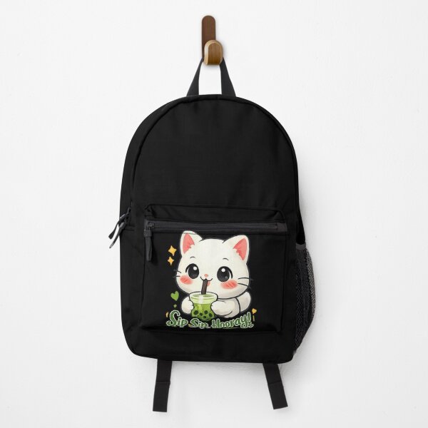 Item preview, Powered by Matcha and Magic - Cute Kawaii Matcha Boba Tea Sticker designed and sold by Salwastore.