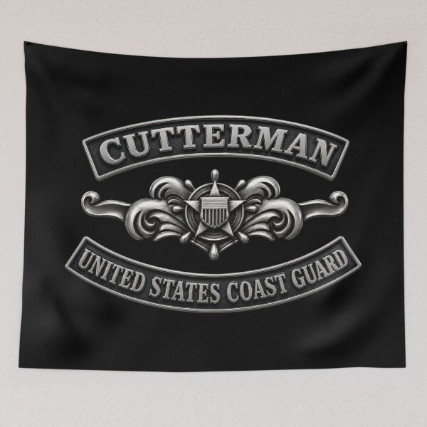Item preview, USCG - Cutterman - Enlisted w txt - 3D - Enhanced designed and sold by Military Insignia Products.
