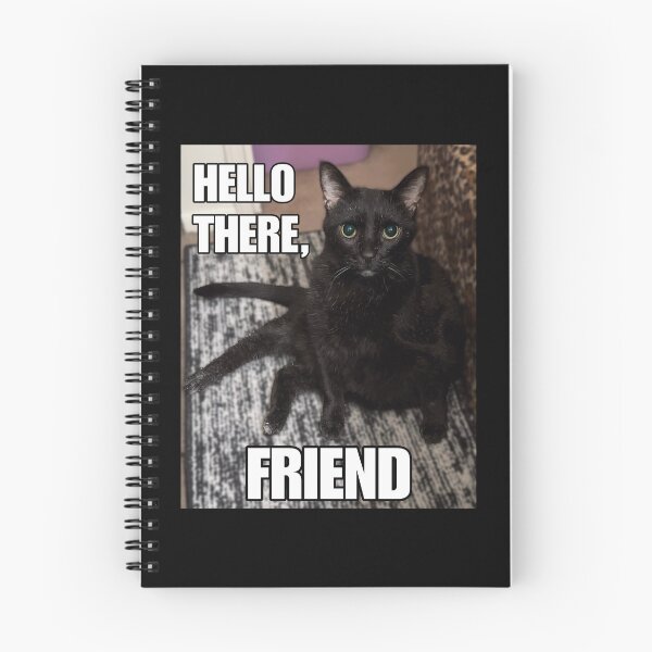 Item preview, Hello There, Friend • Real-life Friend cat designed and sold by MannyShop.