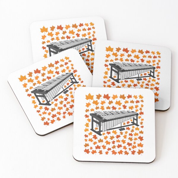 Item preview, Fall Vibraphone With Leaves, Vibraphonist Percussionist Musician Autumn designed and sold by doodlerob.