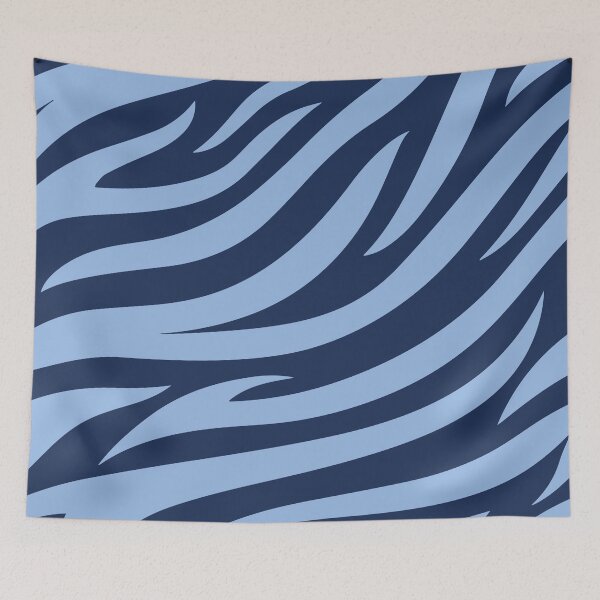 Item preview, Modern Graphic Zebra Print Pattern - Dark Blue designed and sold by Frohyou.