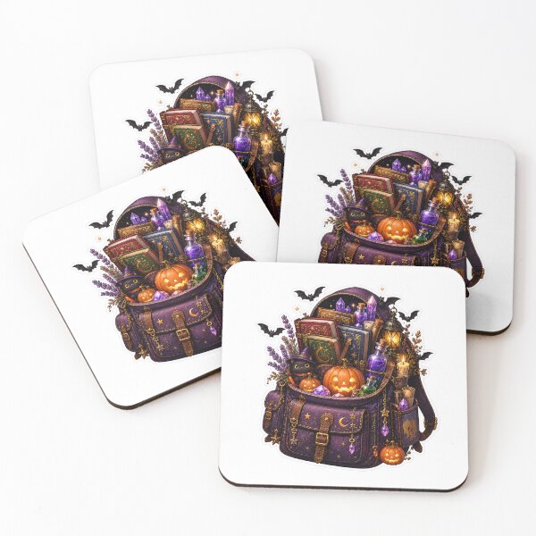 Item preview, Witch's Spellbook Satchel | Magical Halloween Bag | Witchcore Backpack | Spooky Books | Pumpkin Magic | Gothic Autumn | Cute Witch designed and sold by MrDev.