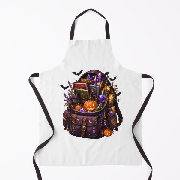 Item preview, Witch's Spellbook Satchel | Magical Halloween Bag | Witchcore Backpack | Spooky Books | Pumpkin Magic | Gothic Autumn | Cute Witch designed and sold by MrDev.