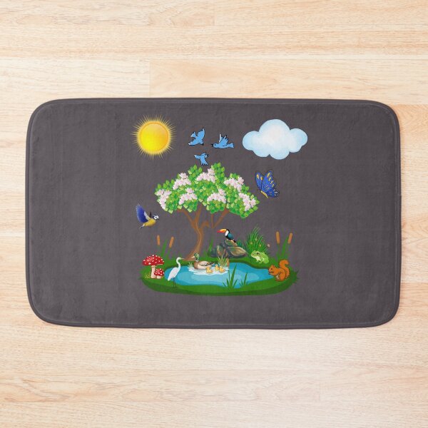 Item preview, Peaceful Nature Wildlife Landscape Illustration designed and sold by CREATIVE HIVE.