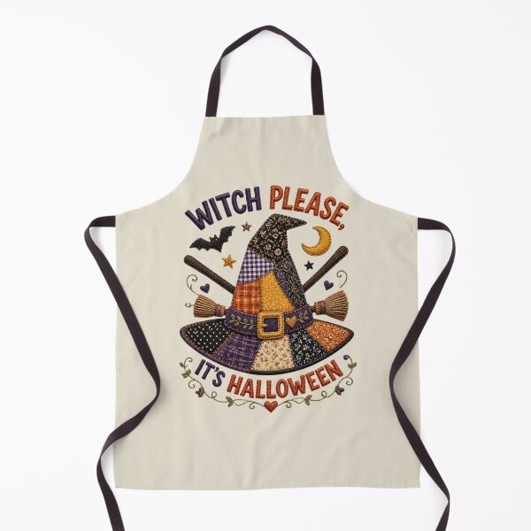 Item preview, Witch Please It's Halloween Patchwork Witch Hat Badge Patch designed and sold by Panom Suavichien.