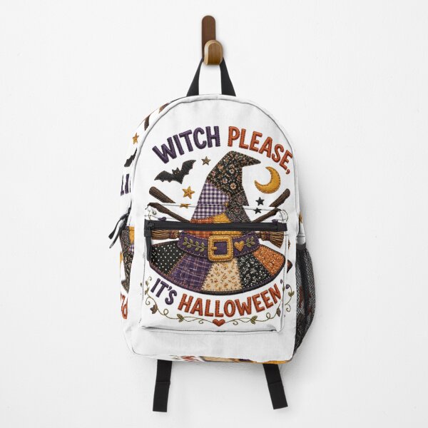 Item preview, Witch Please It's Halloween Patchwork Witch Hat Badge Patch designed and sold by Panom Suavichien.