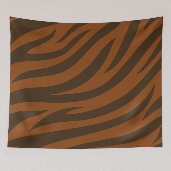 Item preview, Modern Graphic Zebra Print Pattern - Bright Brown designed and sold by Frohyou.