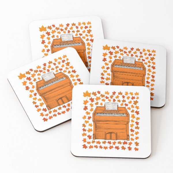 Item preview, Fall Harmonium With Leaves, Organist Musician Autumn designed and sold by doodlerob.