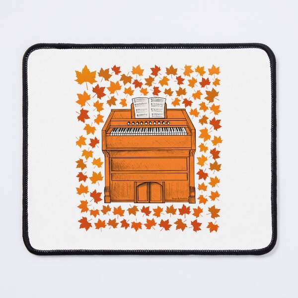 Item preview, Fall Harmonium With Leaves, Organist Musician Autumn designed and sold by doodlerob.