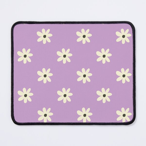 Item preview, Minimalist Cream Daisy Pattern | Soft Purple and White Wildflowers Print | Boho Purple Pastel Daisy Pattern | Whimsical Cream and Purple Floral Garden Pattern designed and sold by VivaFy.