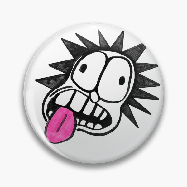 Item preview, Crazy tongue sticking out punk mowhawk graffiti doodle designed and sold by VANO!.