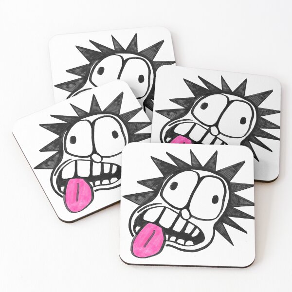 Item preview, Crazy tongue sticking out punk mowhawk graffiti doodle designed and sold by VANO!.