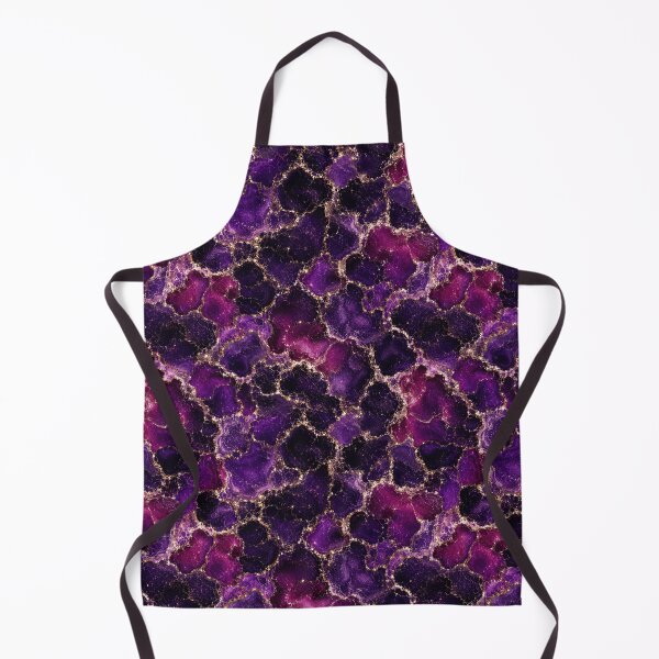 Item preview, Violet Celestial Ocean Marbled Print designed and sold by Inkworksbyshery.